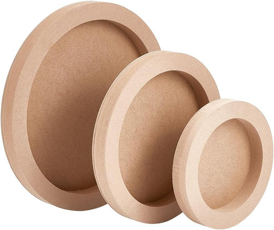 Day & Night baltic birch tondo 12" back showing MDF